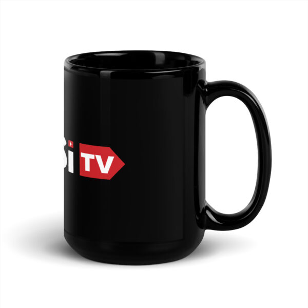 Tousi TV Black Glossy Mug