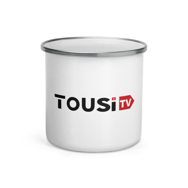 Tousi TV Enamel Camping Mug - Image 3