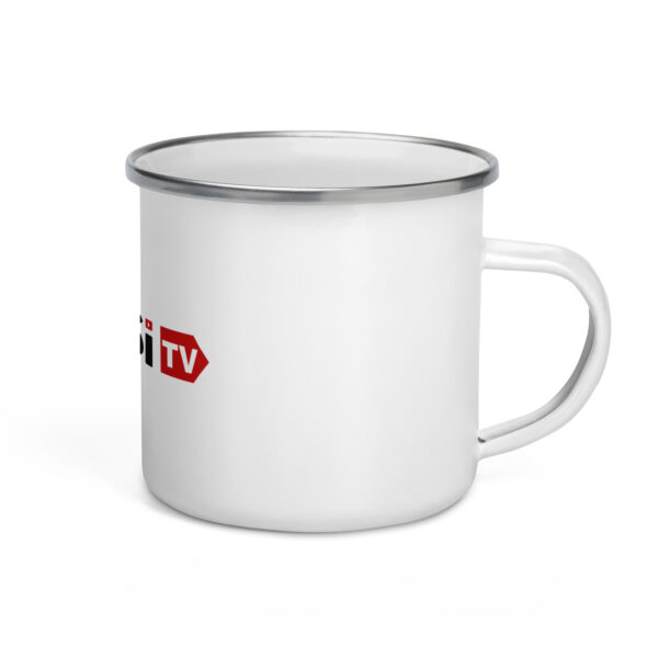 Tousi TV Enamel Camping Mug - Image 2