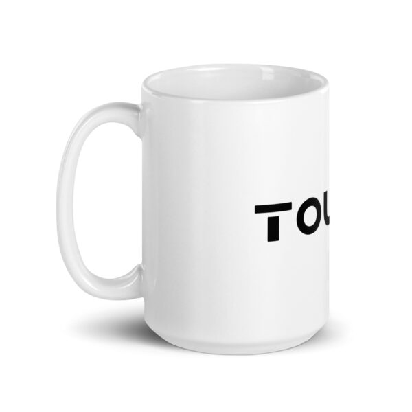 Tousi TV White Glossy Mug - Image 2