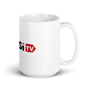 Tousi TV White Glossy Mug