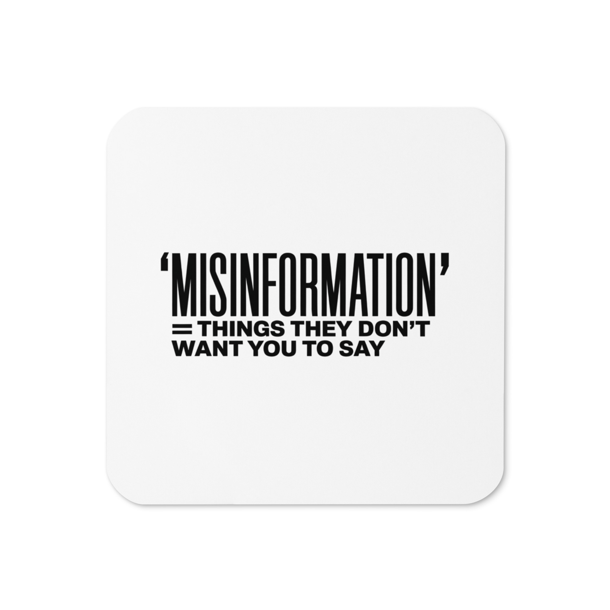 Misinformation Coaster