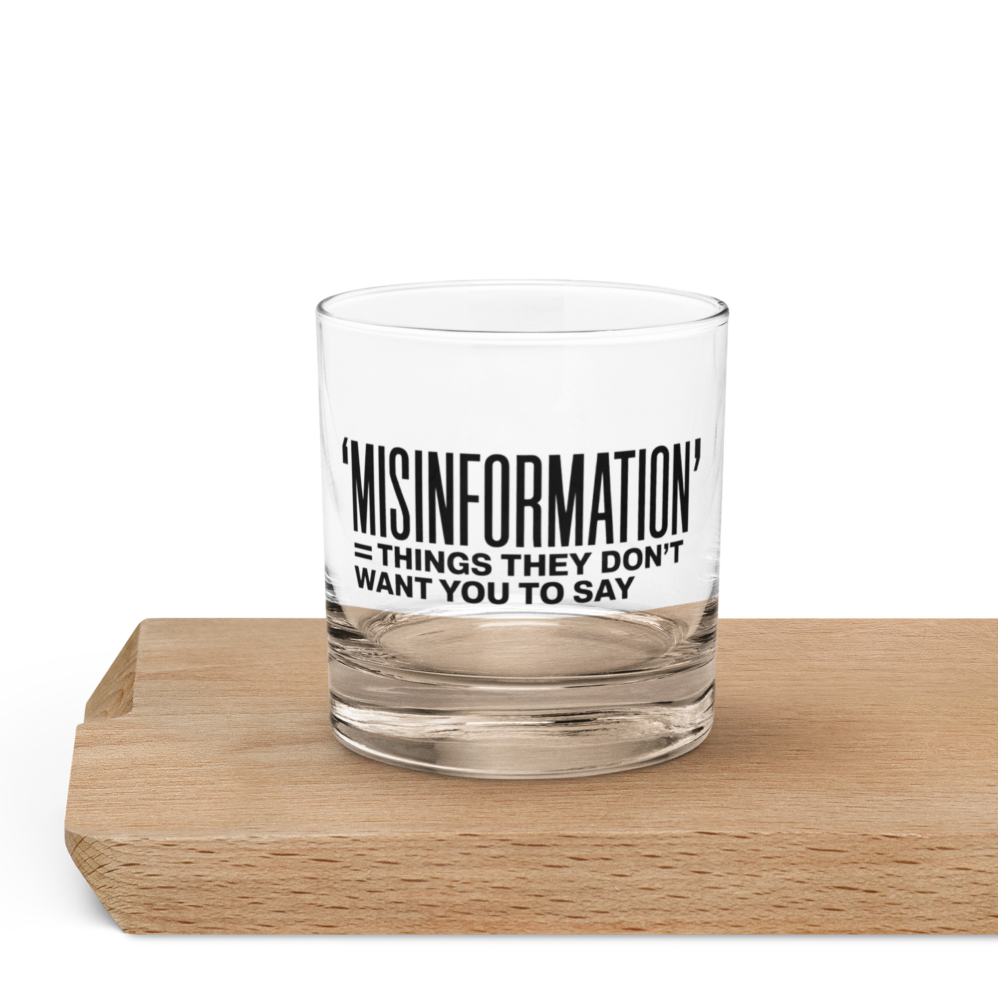 Misinformation Whiskey Glass - Image 2