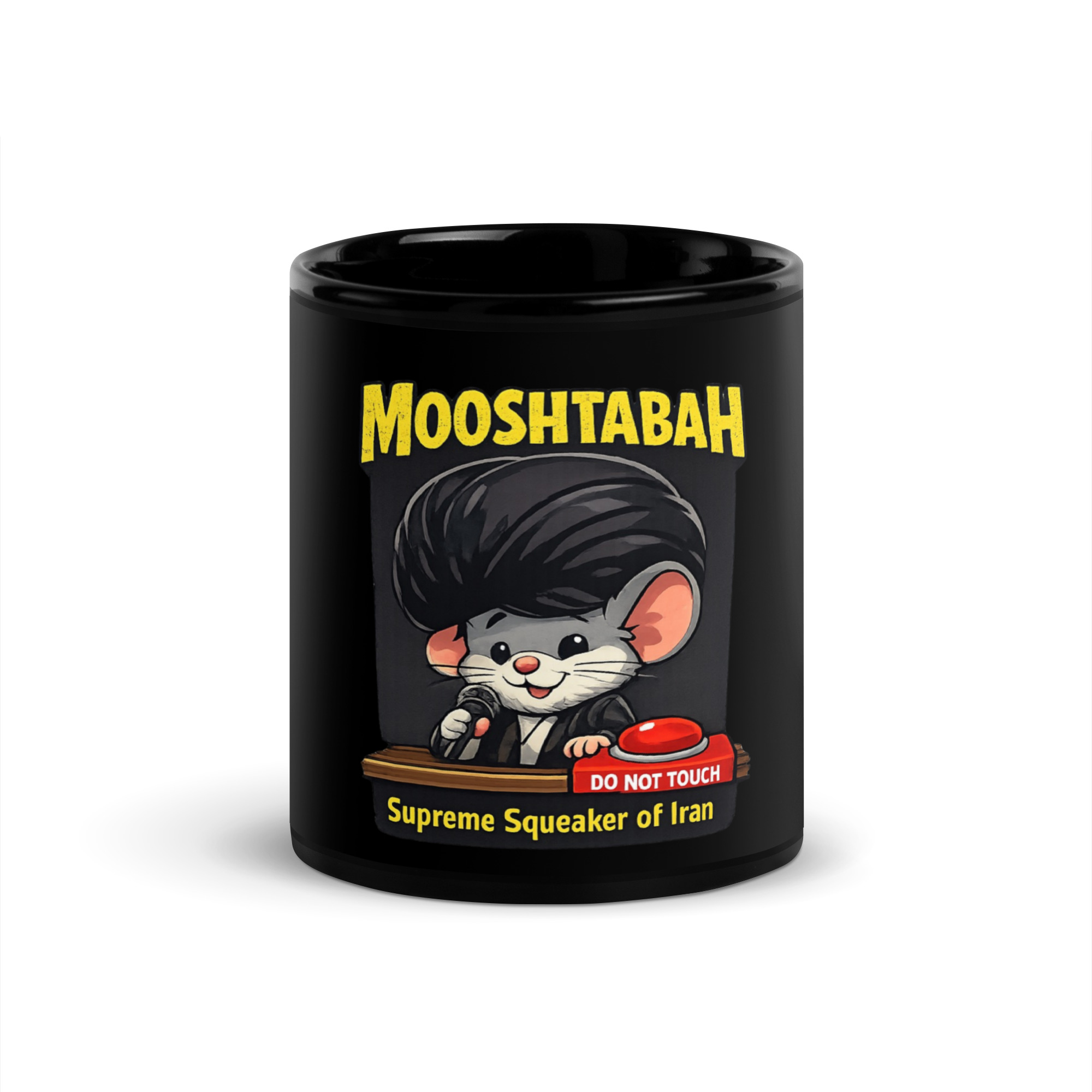 Mooshtabah Black Glossy Mug