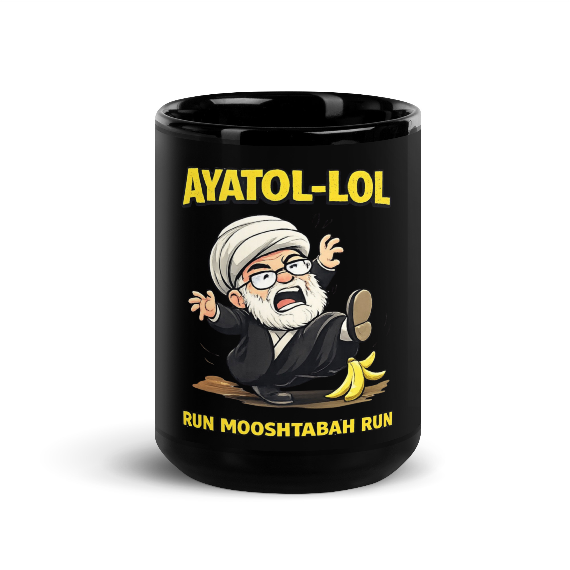 Ayatol-LOL Black Glossy Mug - Image 6